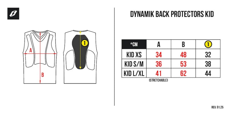 JITSIE KIDS CHEST AND BACK PROTECTOR DYNAMIK
