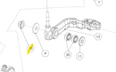 SPECIAL M8 LOCK NUT- TRS BRAKE PEDAL / FOOTREST HANGARS