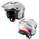 HEBO ZONE 5 TRIALS HELMET RED WHITE BLUE