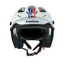 HEBO ZONE 5 TRIALS HELMET RED WHITE BLUE