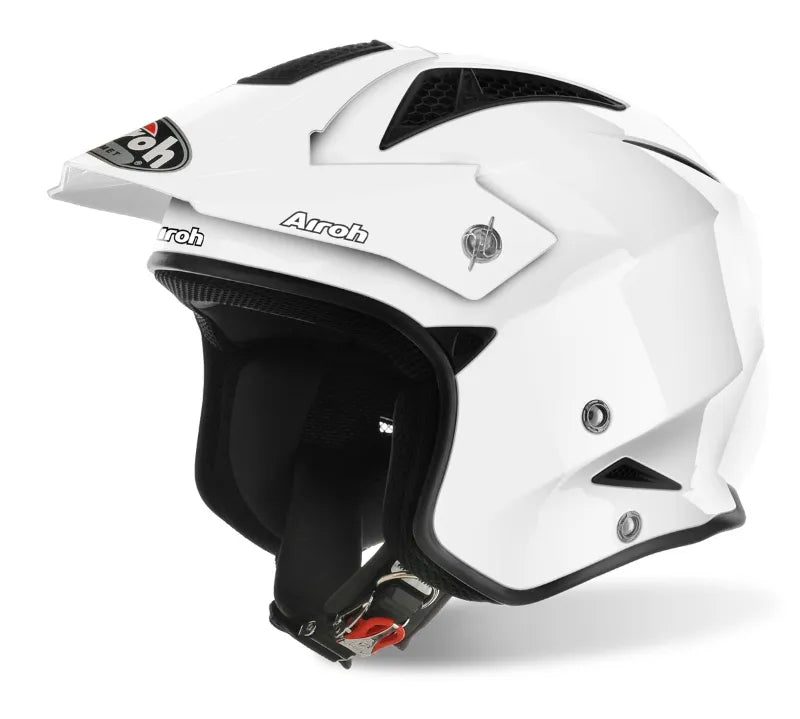 AIROH TRRS PLAIN WHITE TRIALS HELMET