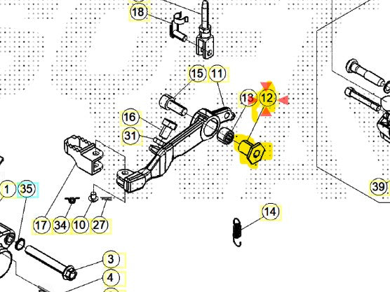 BETA EVO REAR BRAKE PEDAL BUSH