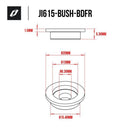 BUSH FOR FLOATING BRAKE DISC - GAS GAS SCORPA VERTIGO ETC