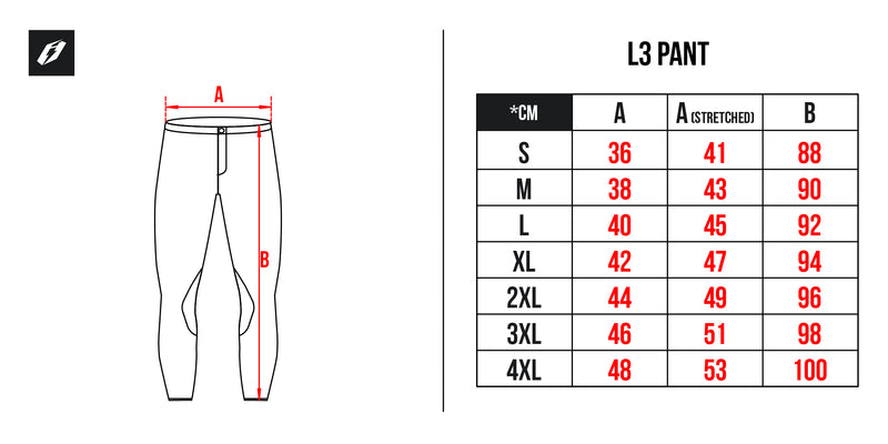 JITSIE PANTS L3 SOLID - BLACK OR RED