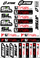 SJ TRIALS STICKER SHEET- A5 SIZE