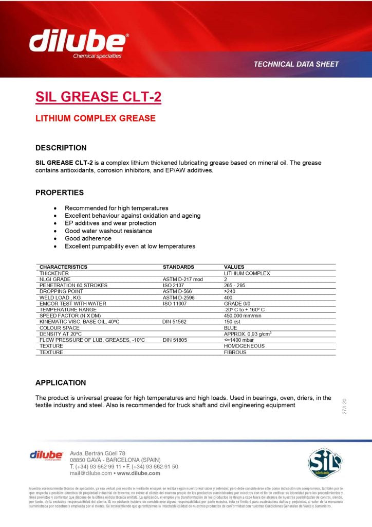 SIL GREASE CLT 2- WATERPROOF RACING GREASE