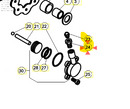 BETA CLUTCH SLAVE CYLINDER BANJO- EVO / REV 3