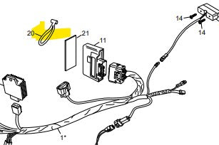 SCORPA SHERCO ECU HOLDER 2023 ONWARD