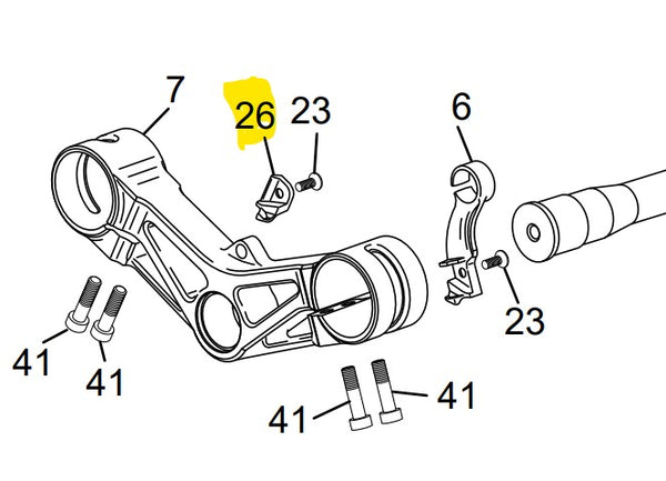 SCORPA / SHERCO FRAME PROTECTOR RH