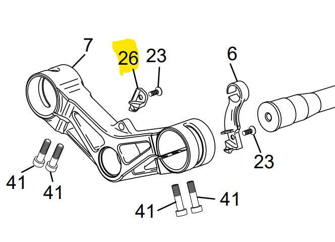 SCORPA / SHERCO FRAME PROTECTOR RH