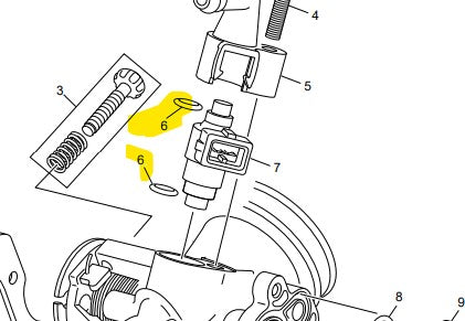 SCORPA SHERCO INJECTOR ORING