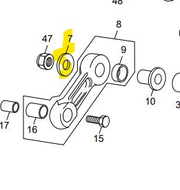 SCORPA SHERCO DOG BONE COUNTERSUNK BUSH