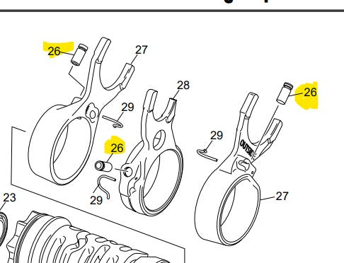 SCORPA SHERCO SELECTOR FORK PIN