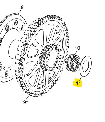 SCORPA SHERCO CLUTCH BASKET THRUST WASHER