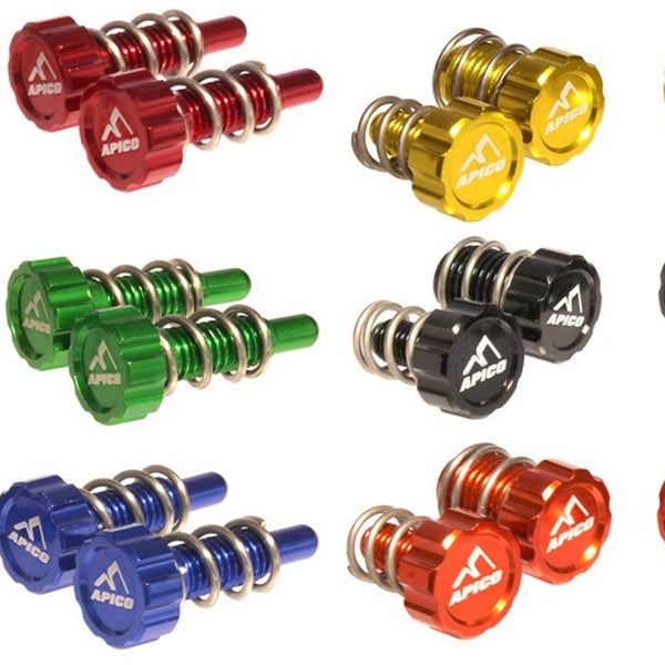 CSP LEVER FREEPLAY ADJUSTER, PAIR, AJP/BRAKTEC/GRIMECA (BETA), RED