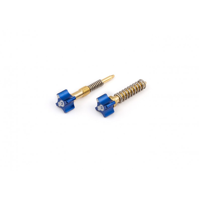 S3 Trials Idle & Air Mix Screw Adjusters – Red, For Keihin PWK28 PWK Carb – SCREWSET