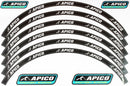 APICO 18" & 21" WHEEL RIM DECAL SET (FRONT & REAR)