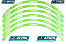 APICO 18" & 21" WHEEL RIM DECAL SET (FRONT & REAR)