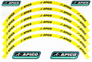 APICO 18" & 21" WHEEL RIM DECAL SET (FRONT & REAR)