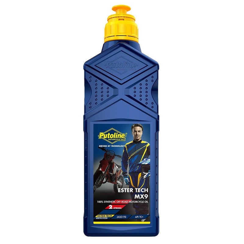 ACEITE DE 2 TIEMPOS PUTOLINE MX9 TOTALMENTE SINTÉTICO ESTER TECH