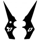 JITSIE VERTIGO TRIALS FRAME STICKERS BLACK