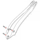 JUEGO DE 3 ARANDELA ESPACIADORES DE GUARDABARROS TRASERO JITSIE VERTIGO TRIALS ALUMINIO 2018 EN ADELANTE