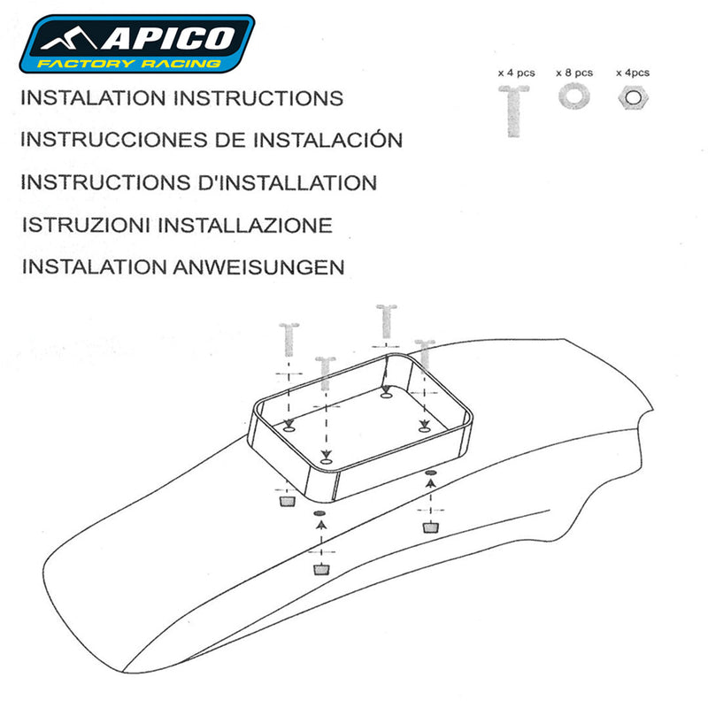 APICO MUDGUARD MOUNTING TOOL BAG