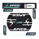 APICO REAR SPROCKET STICKER FIM APPROVED 4 COLOURS